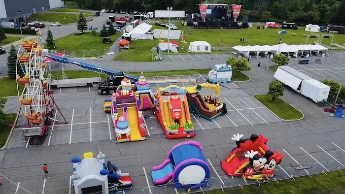 Le terrain du festival Energik avant l'arrivée des festivaliers.
