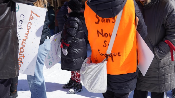 des manifestants
