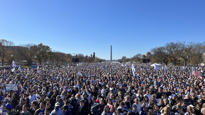 Une foule de manifestants.