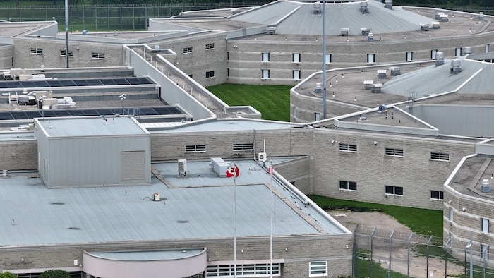 La prison vu des airs.