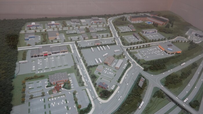 Maquette du développement commercial Grey Rock