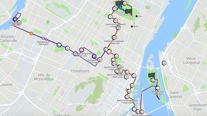 Le tracé du marathon