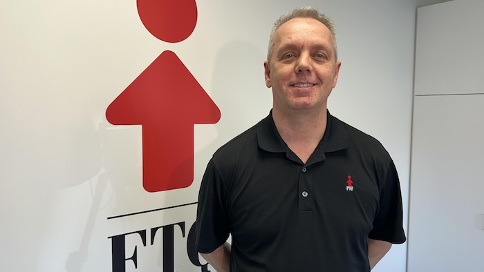 Marc Maltais dans les locaux de la FTQ.