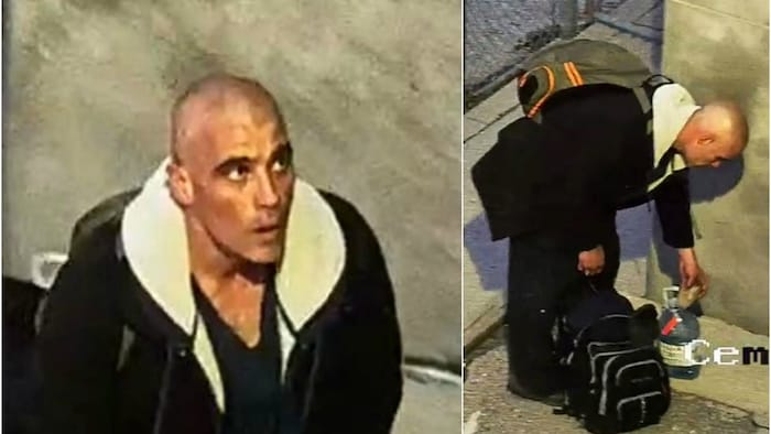 Un homme sur des caméras de surveillance.