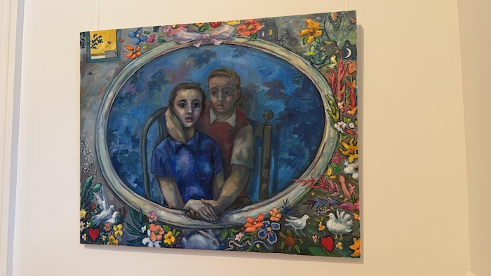 Une peinture de Marcel Baril, faite en 1995. 