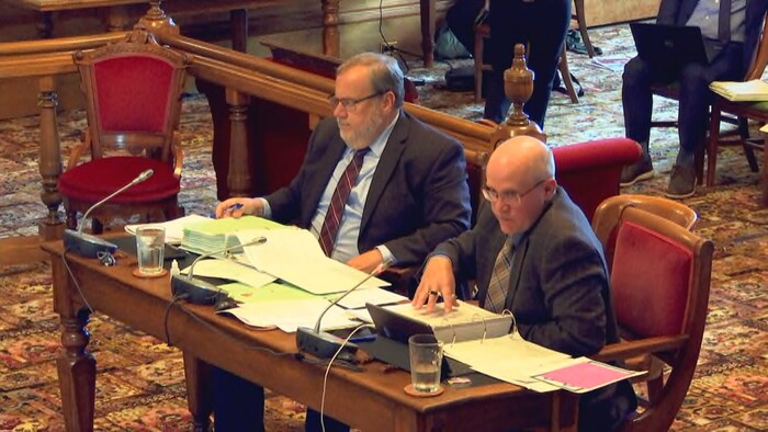 Marcel Lavoie et George Daley.