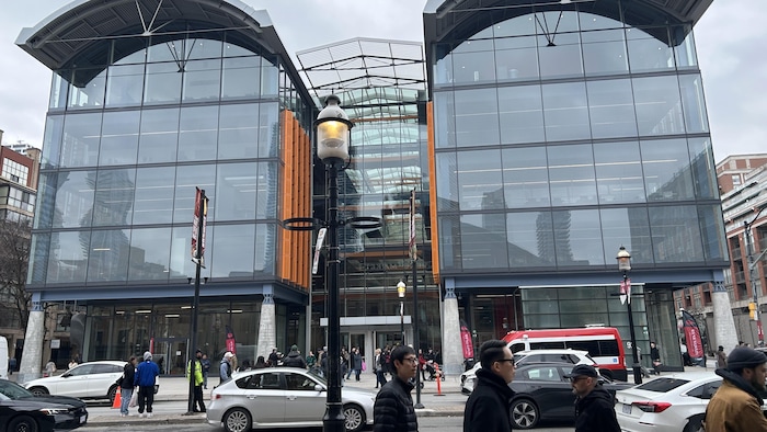 La façade de l'immeuble.