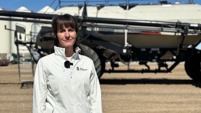 Margaret Rigetti dans sa ferme.