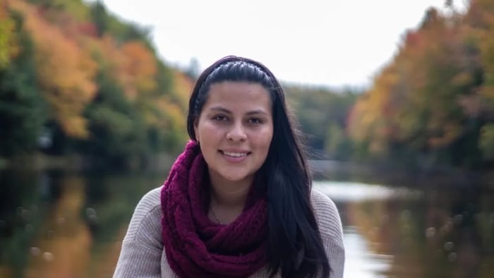 Maria Gomez started vlogging when she was an exchange student at a New Brunswick high school. 