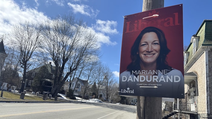 Une pancarte électorale de Marianne Dandurand.