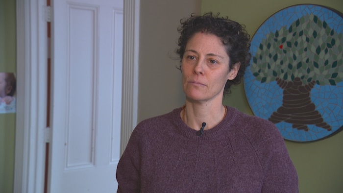 Marie-Josée Larocque, cheffe de département clinique des sages-femmes en Chaudière-Appalaches, en entrevue.