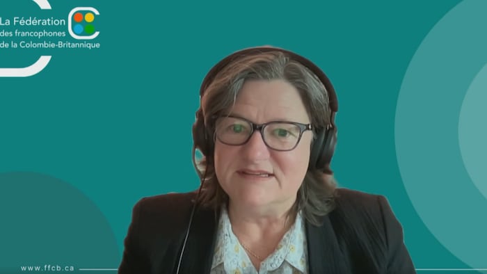 Marie-Nicole Dubois en visioconférence.