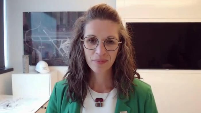 Marie-Noëlle Simard lors d’une entrevue en visioconférence.