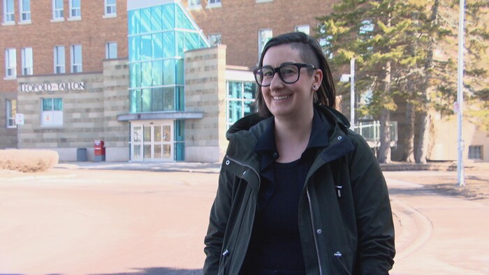 Marie-Pier Rivest à l'Université de Moncton.