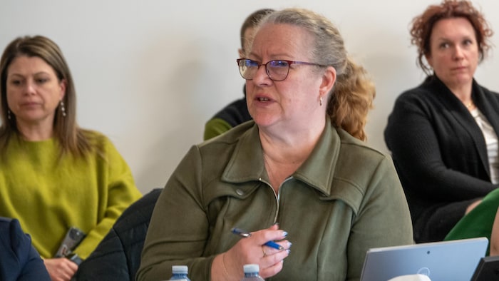 Marie-Pierre Guénette parle.