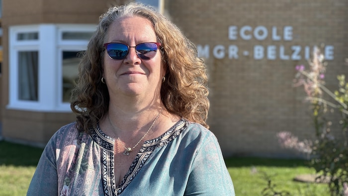 La directrice par intérim du Centre de services scolaire des Monts-et-Marées, Marie-Pierre Guénette.