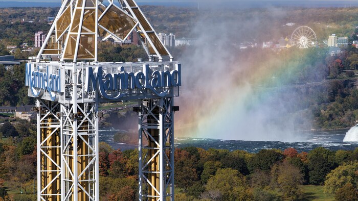 Tour du parc d'attractions Marineland de Niagara Falls en Ontario, désormais fermé.
