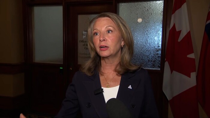 Marit Stiles en entrevue.