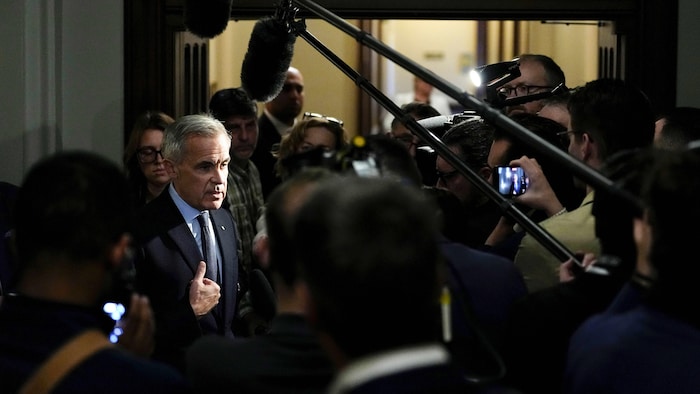 Mark Carney en point de presse