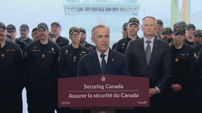 Mark Carney at press conference.
