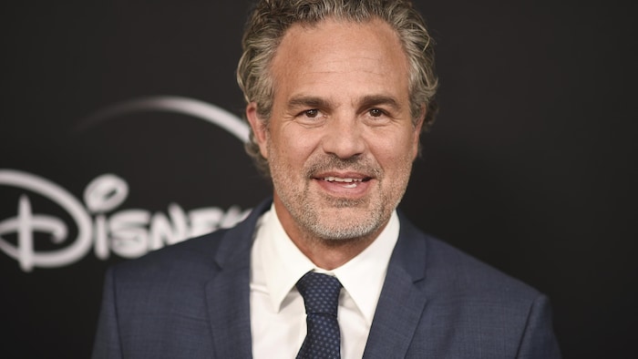 Mark Ruffalo à un lancement de presse.