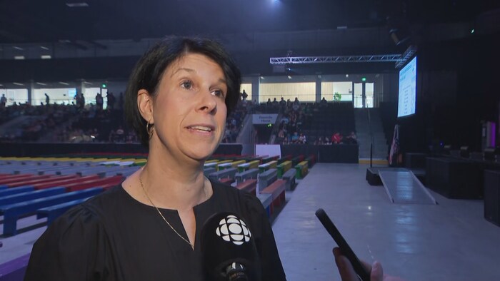 Martine Dufour en entrevue.