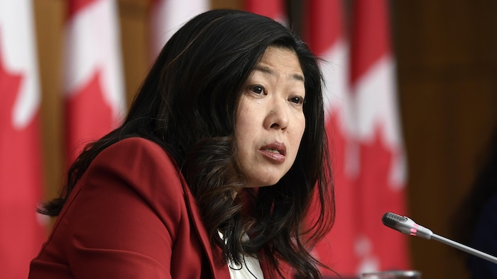 Minister of International Trade Mary Ng, seen here at a conference last year, sent a letter outlining concerns about a Buy American-type provision for the auto sector in the budget bill to nearly a dozen senior U.S. officials.