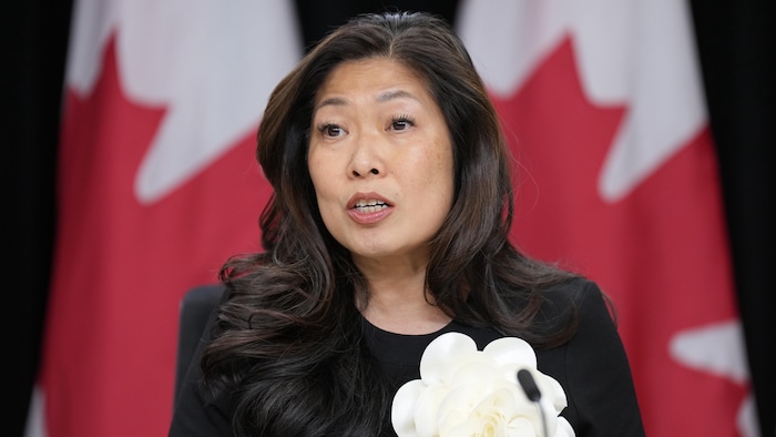 Mary Ng, Minister of International Trade at a press conference in Ottawa, October 1, 2024.