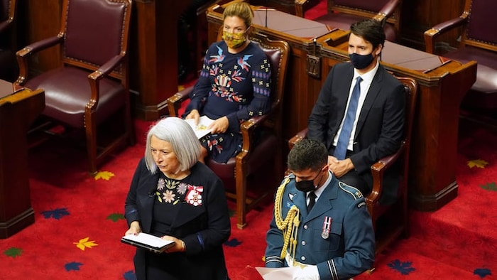 Mary Simon à la cérémonie de prestation de serment.