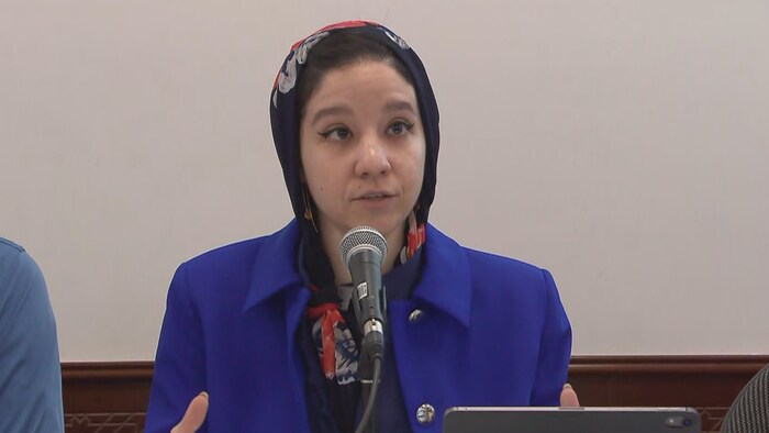 Maryam Bessiri, co-porte-parole du comité organisateur de la commémoration citoyenne du 29 janvier
