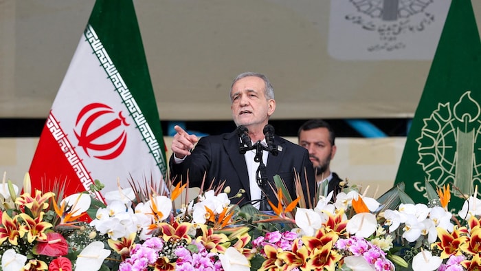 Le président de l'Iran, Massoud Pezeshkian.