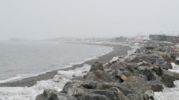 La plage de Matane-sur-Mer.