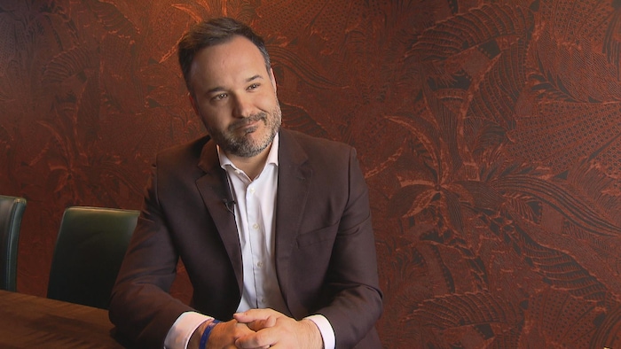 Mathieu Lacombe, en entrevue.