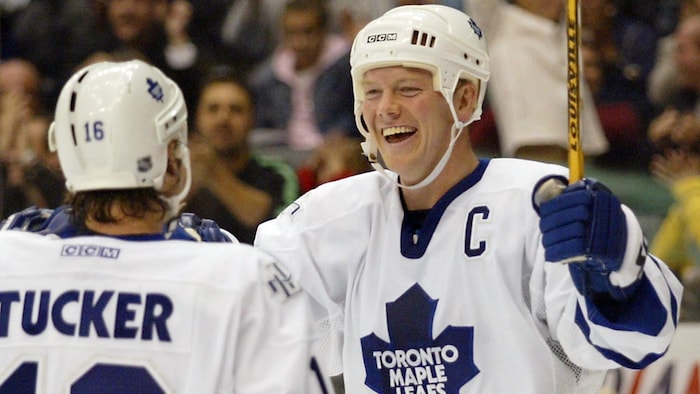 Mats Sundin alors qu’il était capitaine des Maple Leafs.