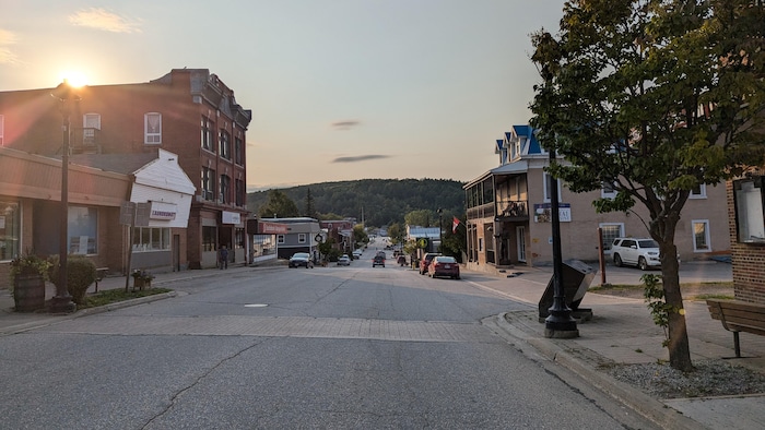 Le centre-ville de Mattawa, en Ontario.