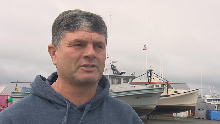 Fisherman Mauril Bastarache At The Saint-Édouard-De-Kent Dock, Where Boats Were Pulled Out Of The Water Before The Arrival Of Storm Lee.