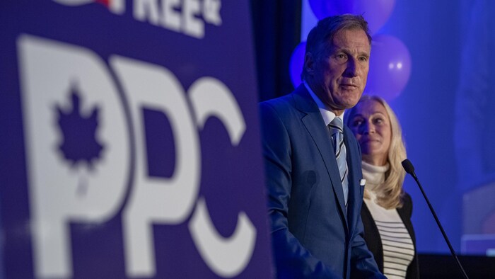 Le chef du Parti populaire du Canada Maxime Bernier et sa femme Catherine Letarte.
