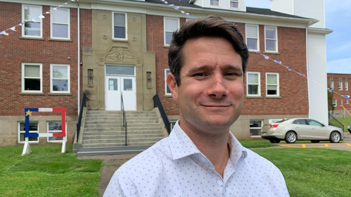 Maxime Bourgeois, maire du village de Memramcook, au Nouveau-Brunswick. 