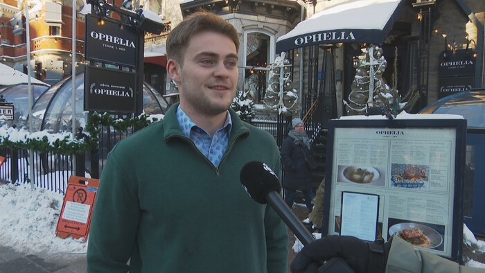 Maxime Goupil, maître d'hôtel au restaurant Ophelia.