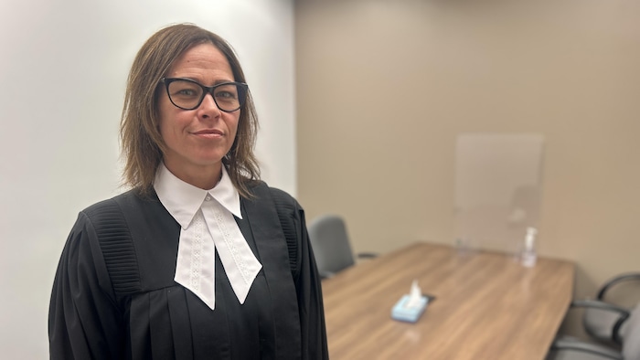 La procureure aux poursuites criminelles et pénales (DPCP) Me Marie-Eve Phaneuf.