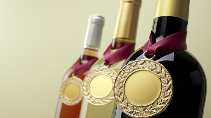 Trois bouteilles de vin