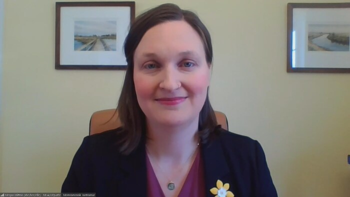 Megan Mitton en entrevue sur Zoom.