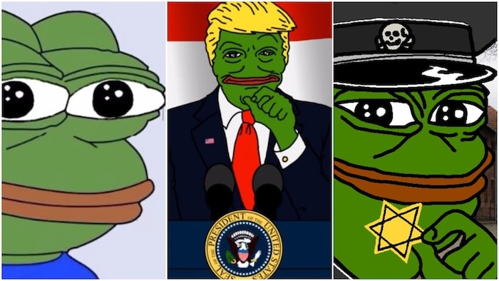 Un dessin de grenouille détourné.