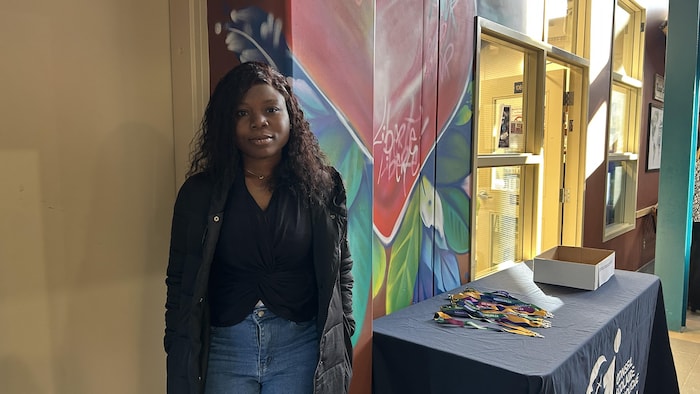 Photo de Meney Adjoa Paul Rose après son entretien.