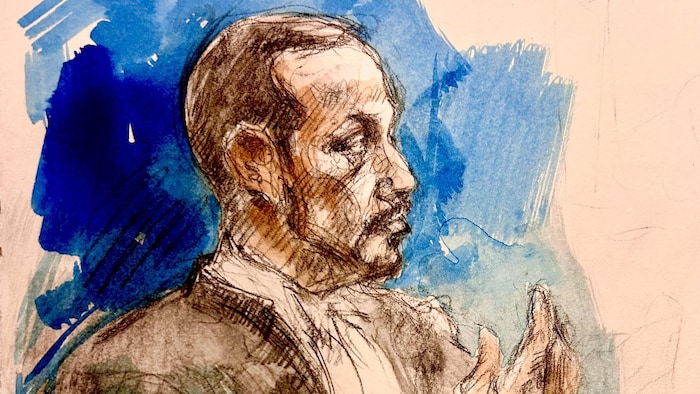 Une illustration judiciaire du procès.
