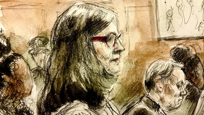 Une illustration judiciaire du procès.