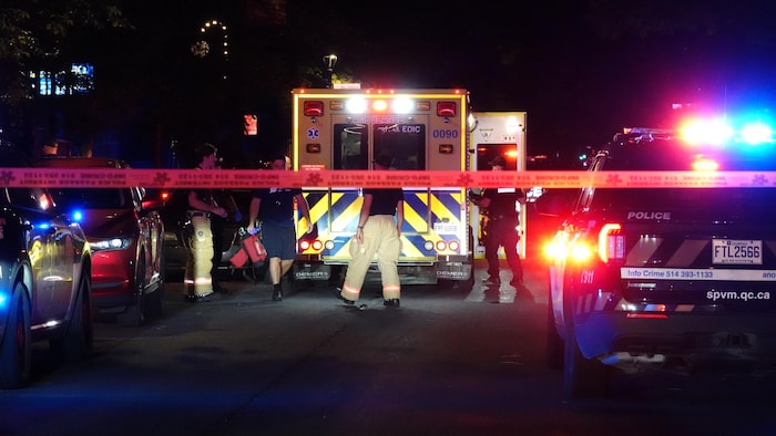 Des ambulanciers et des policiers sont intervenus mercredi soir.