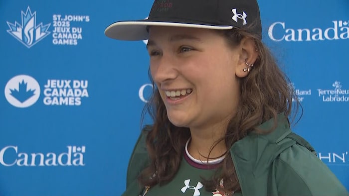 Mia Allen aux Jeux du Canada à Saint-Jean de Terre-Neuve, le 19 août 2025.