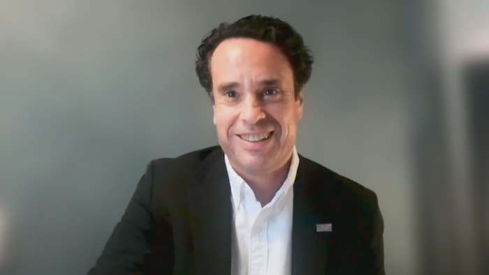 Michel Desmeules en visioconférence.
