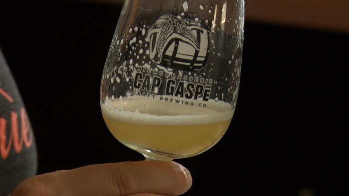 Verre de bière de la microbrasserie Cap Gaspé